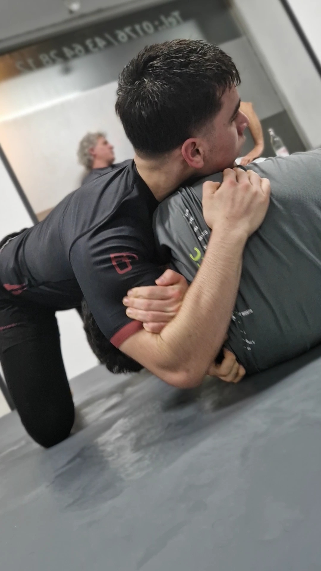 Submission wrestling training - darce choke